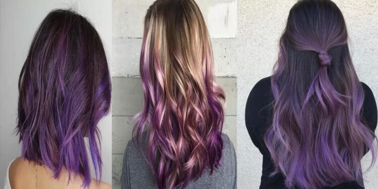 19 lila Balayage -Ideen von subtil bis lebendig