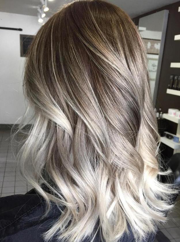 25 Beste Ombre Haarfarbe Ideen für blond, braune, rot und schwarze Haare Aschblonde Ombre Balayage