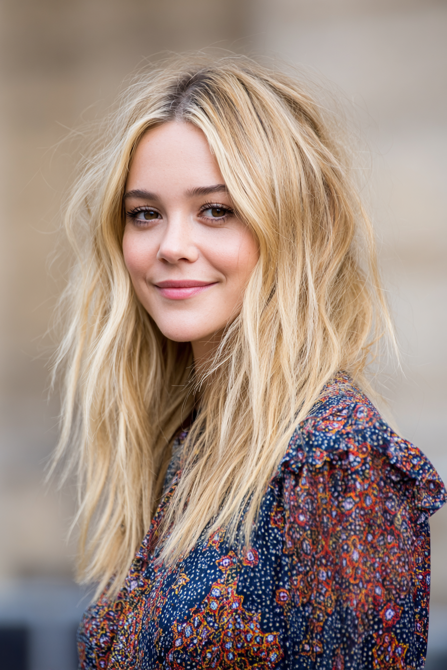 18. Gedämpfte blonde, luftgetrocknete Schichten (unordentliche blonde Frisuren) – unordentliche blonde Frisuren