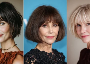 19 verrückte Bob-Frisuren mit Pony für Frauen über 50