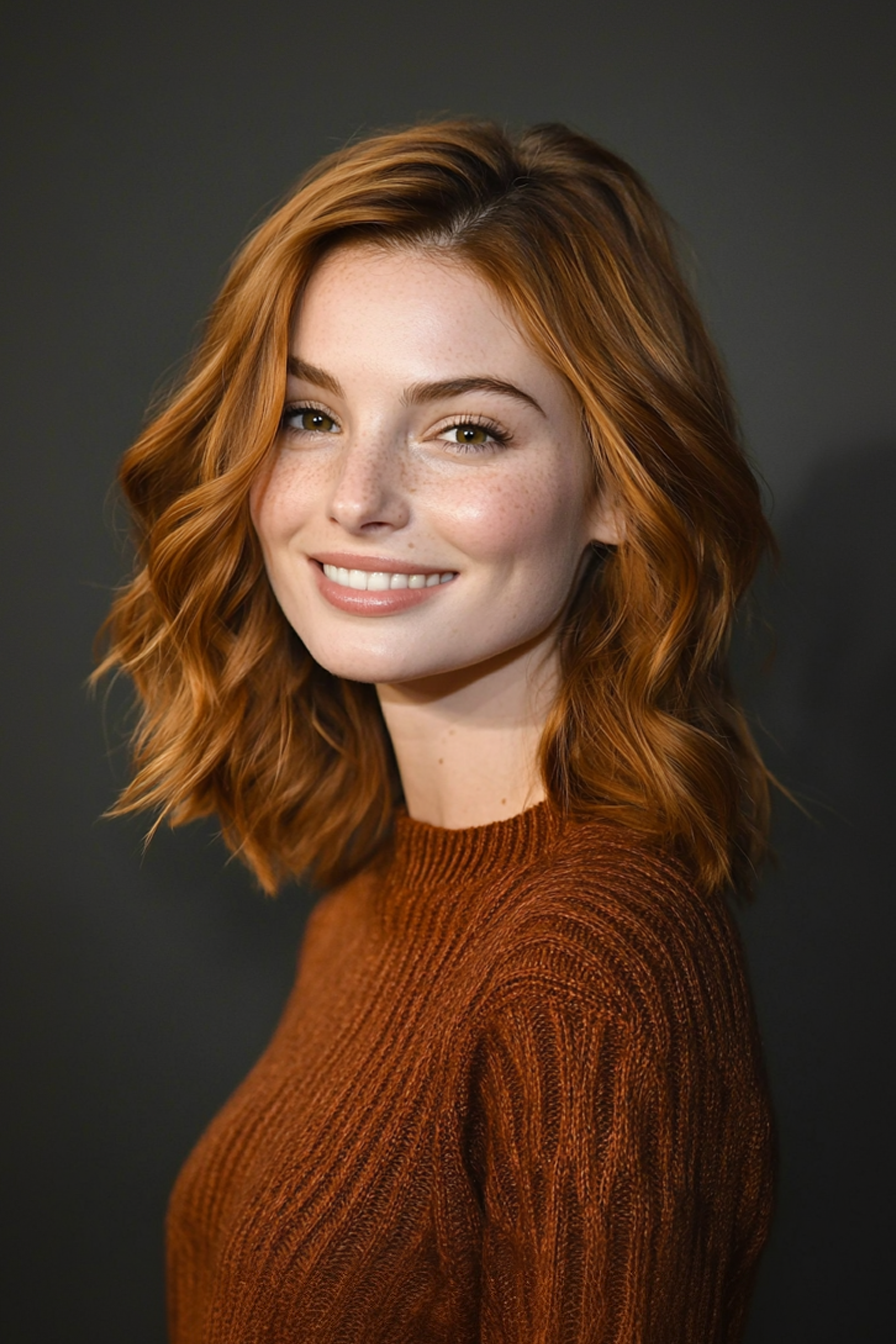 19. Trottelschichten mit Zimtwirbel (Haarschnitte für dickes und welliges Haar) - Haarschnitte für dickes und welliges Haar