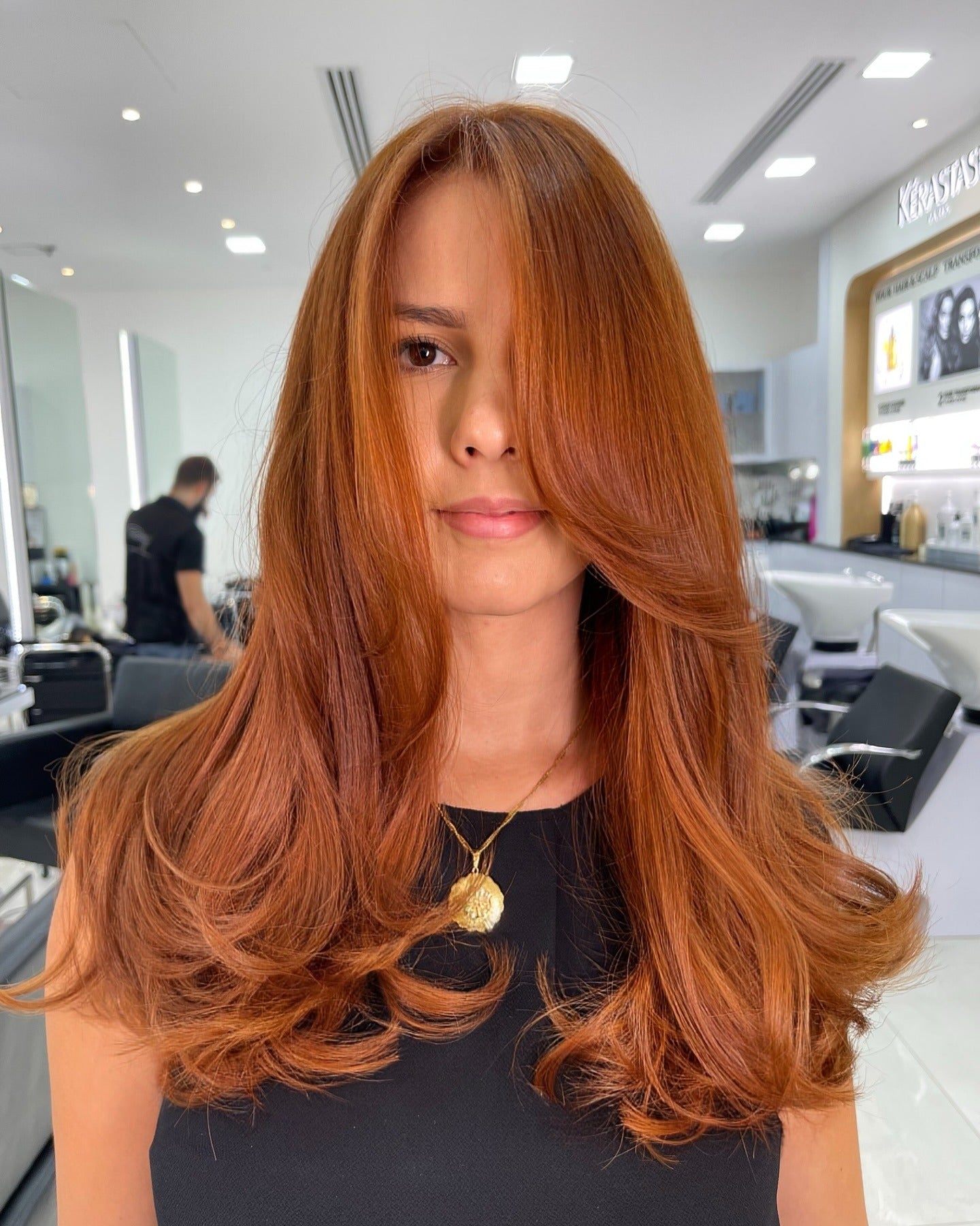 19. Langer Kupferblout mit umgedrehten Enden (Ingwer Haarfarbe)