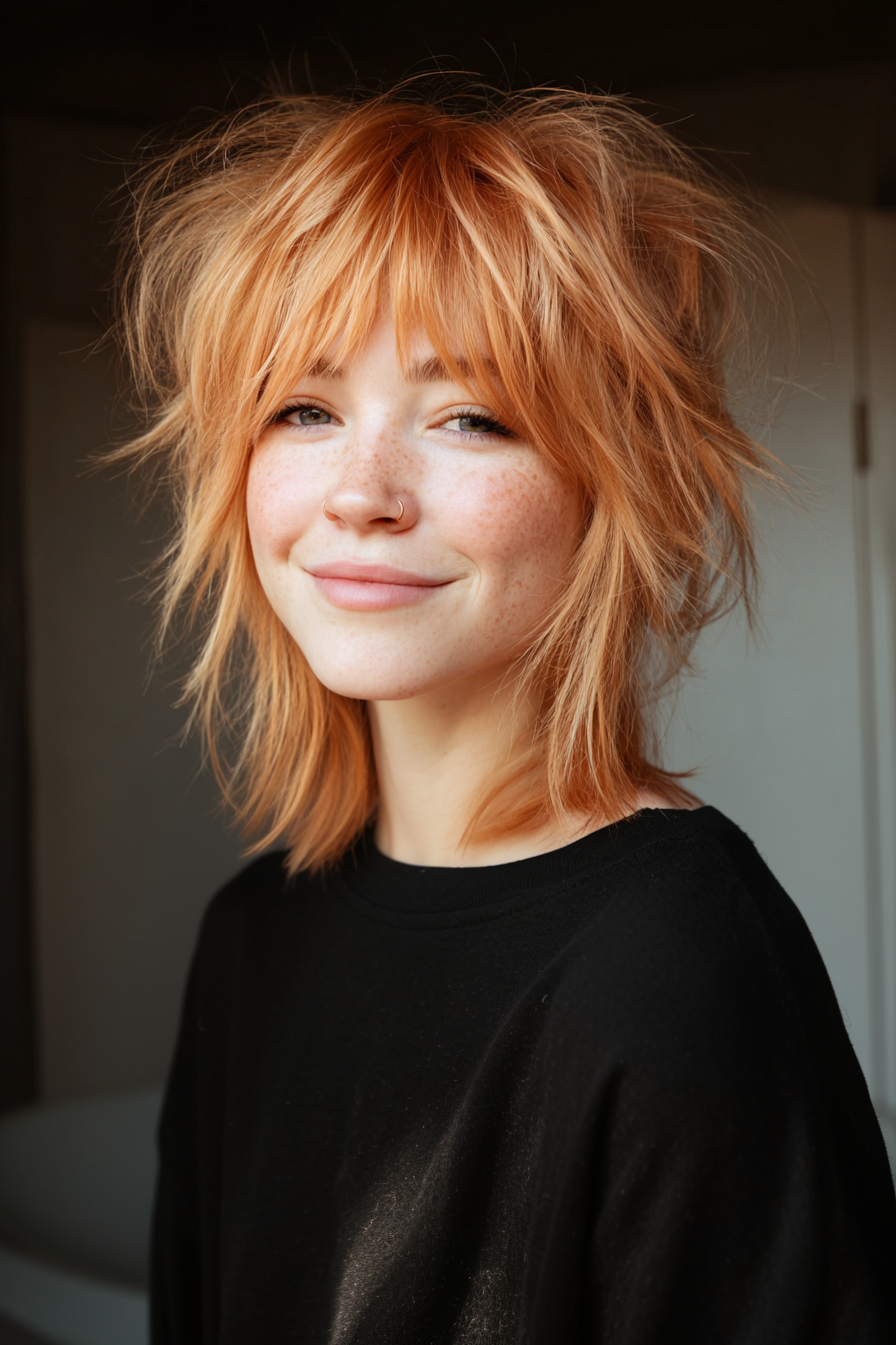 19. Strawberry Blonde Shag Pixie (Chaotische blonde Frisuren) – Unordentliche blonde Frisuren
