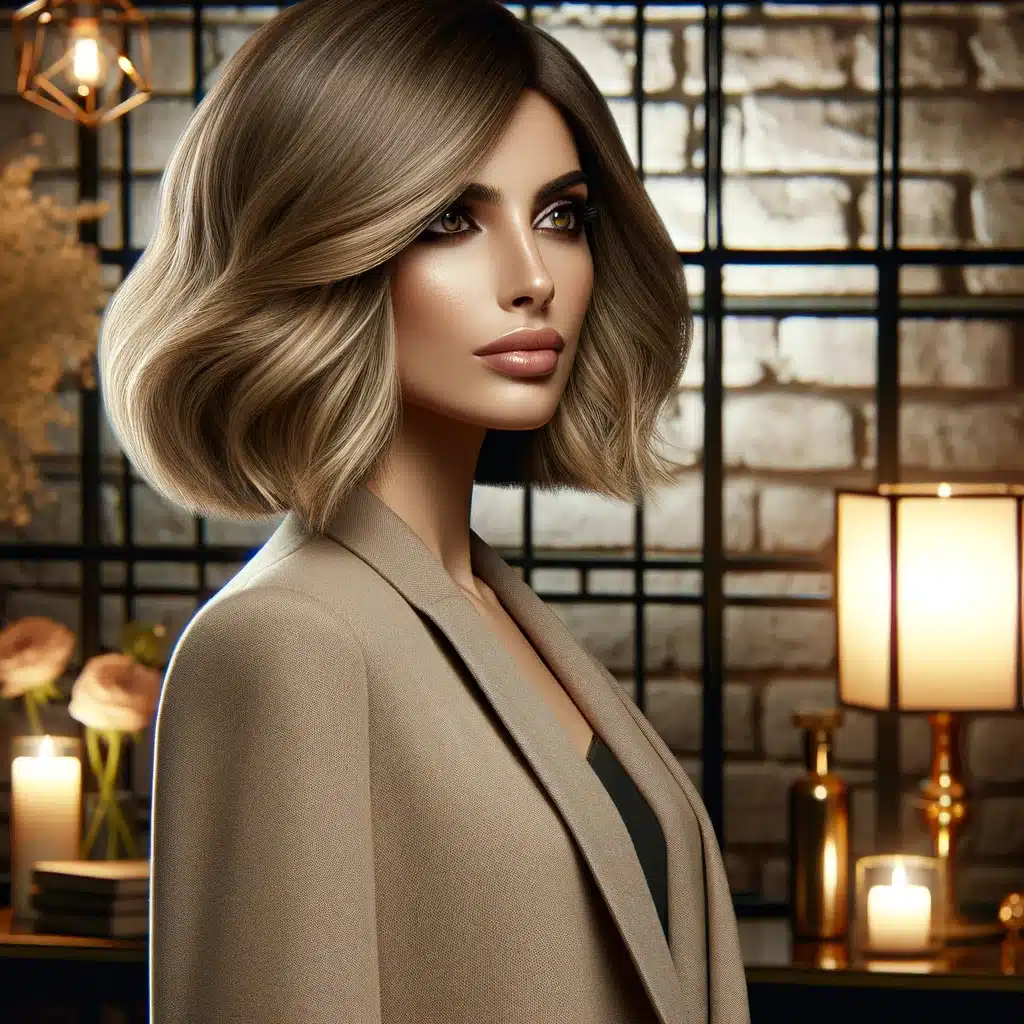 38 leicht zu machende mittelgroße Frisuren mit Pony Strukturierter LOB mit Seitenpony