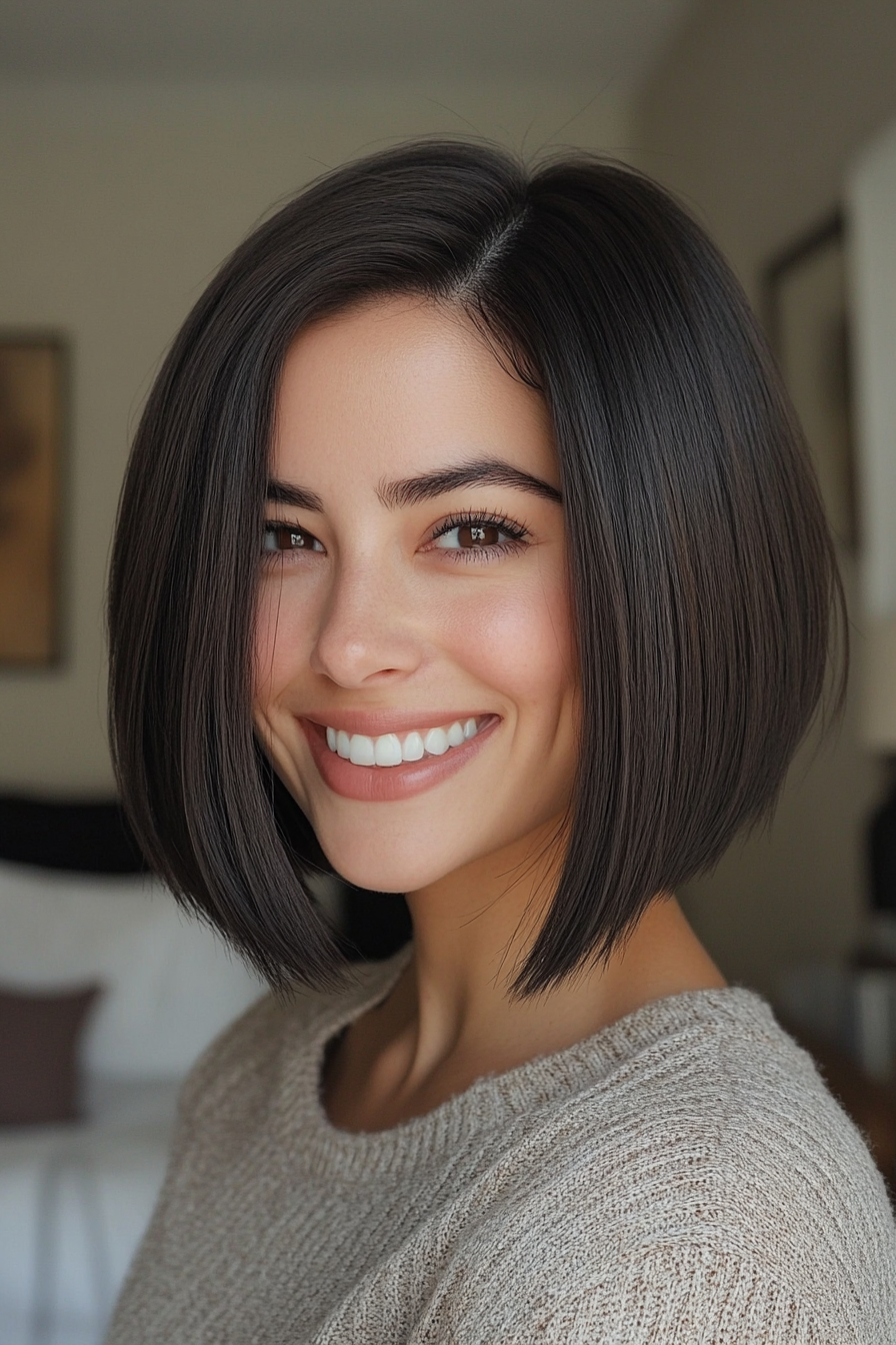 2. Blunt Bob in Dark Espresso (Bob Haarschnitte für Frauen) - Bob -Haarschnitte für Frauen