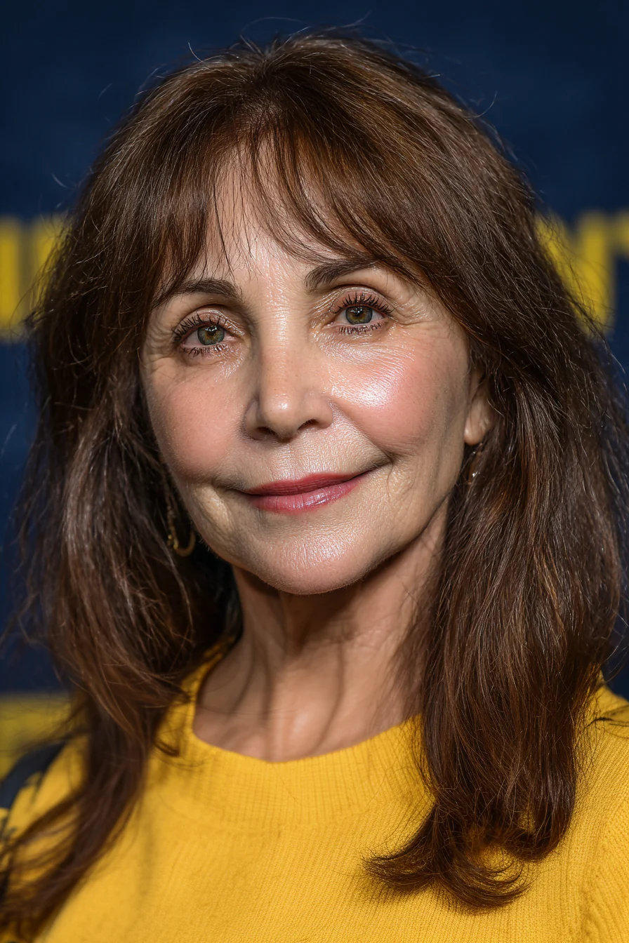 2. Gesichtsumrahmende Schichten mit warmem Kastanienbraun (lange Frisuren für Frauen über 60) – Lange Frisuren für Frauen über 60