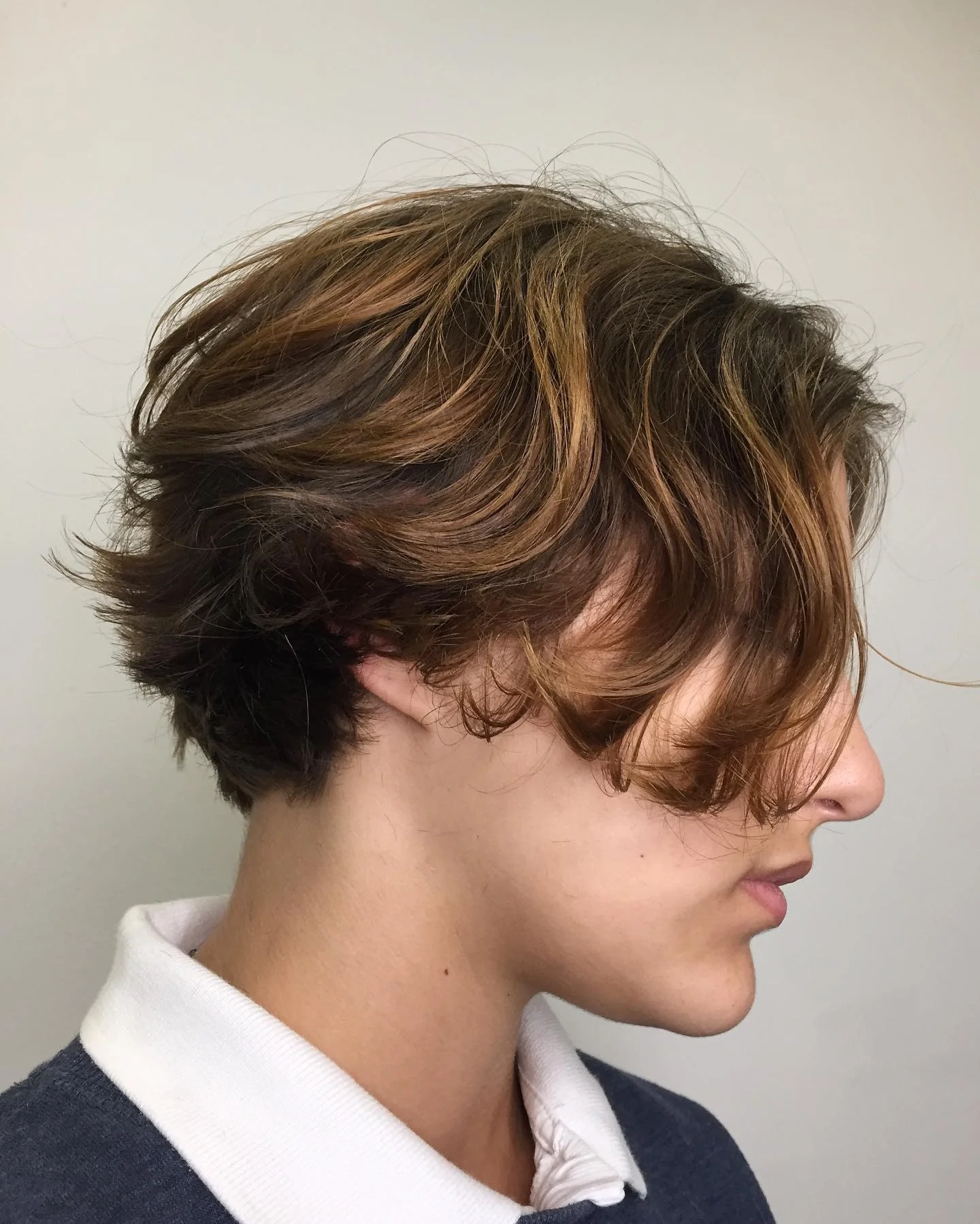 2. Sonnengeküsster, strukturierter Pixie-Bob (Pixie-Bob-Haarschnitt)