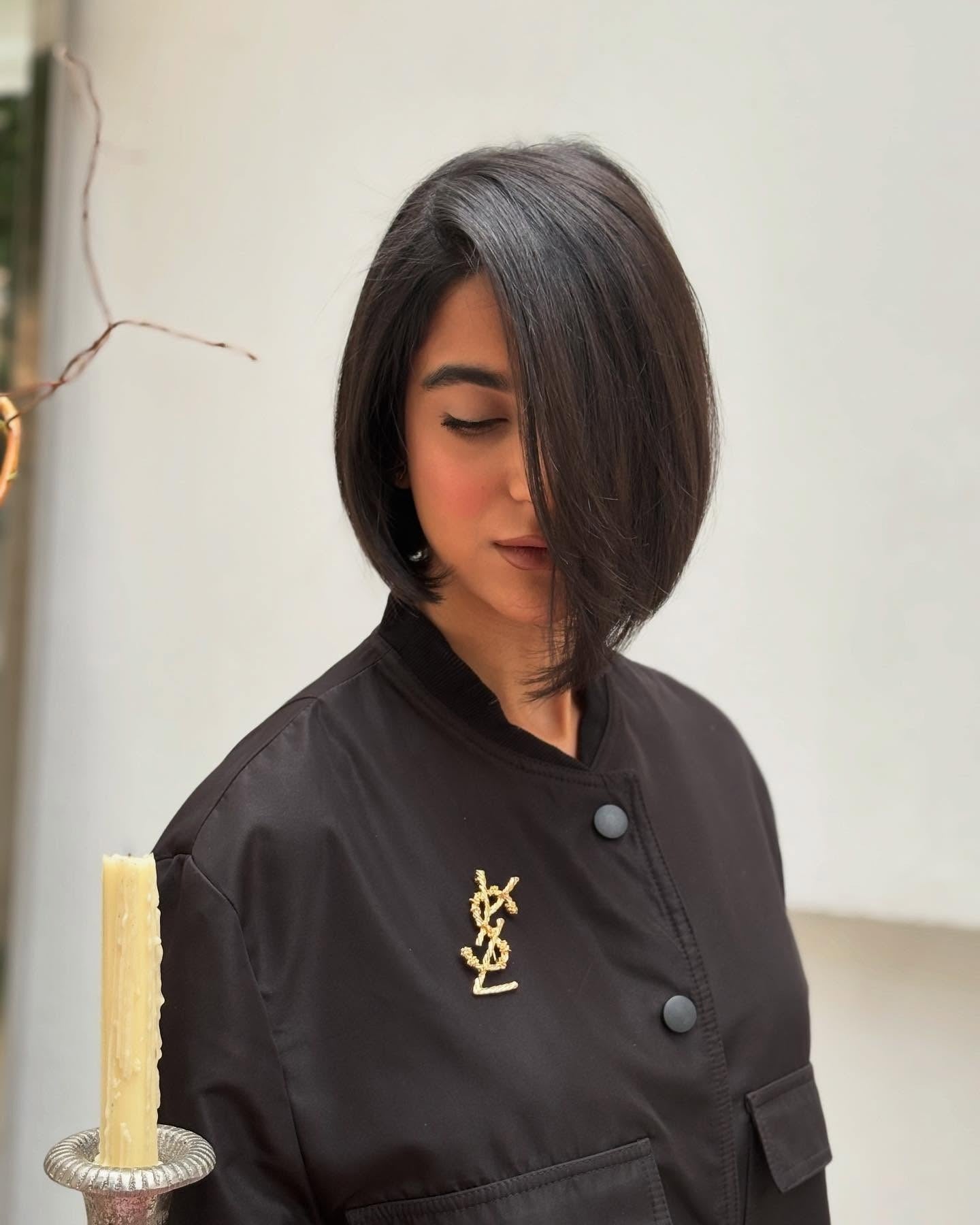 2. Tapered Bob mit weichem Gesichtsrahmen (abgewinkelte Bob -Frisuren)