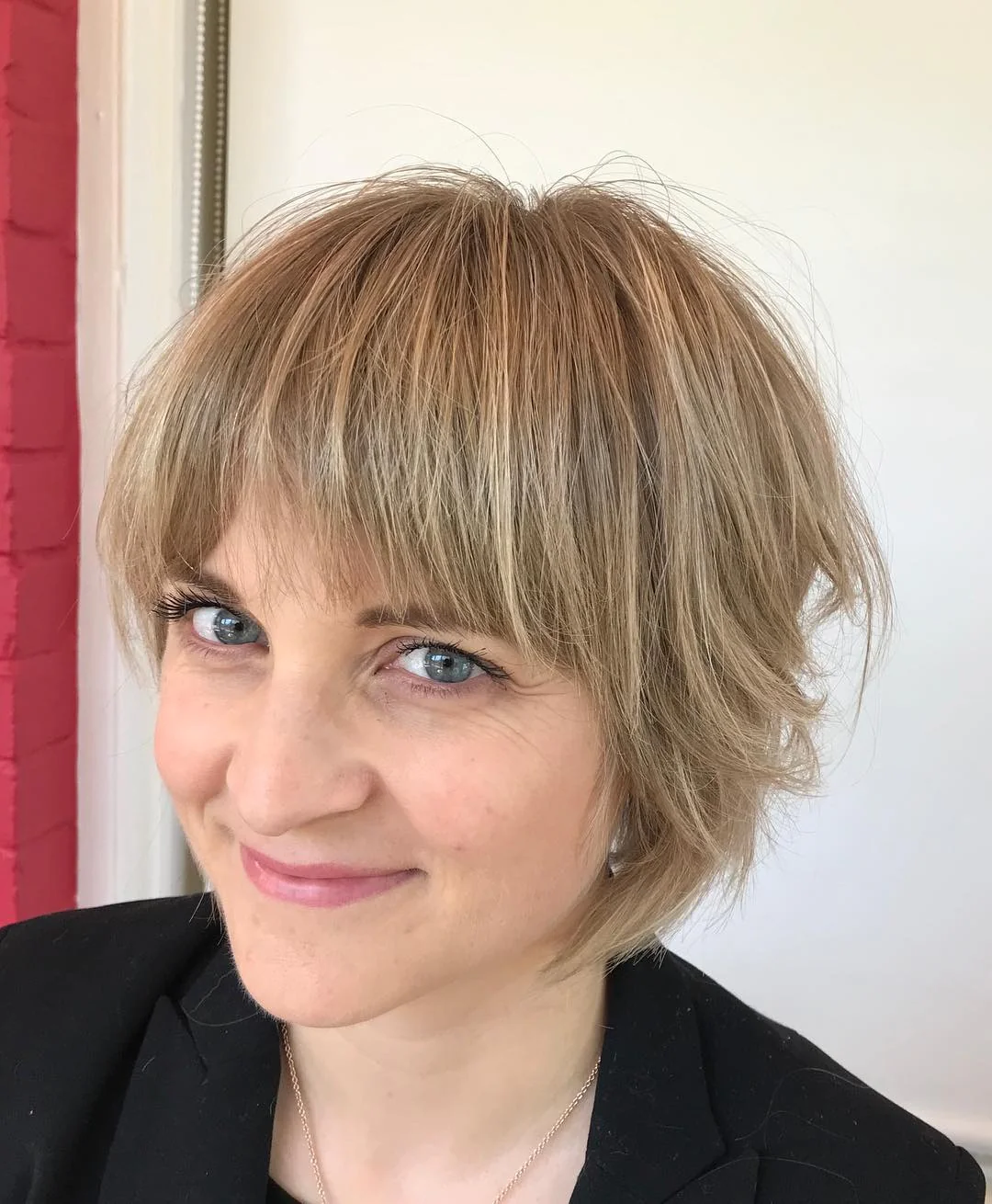 2. Strukturierter Shaggy Bob in Sandblond (Shaggy Bob Frisuren)