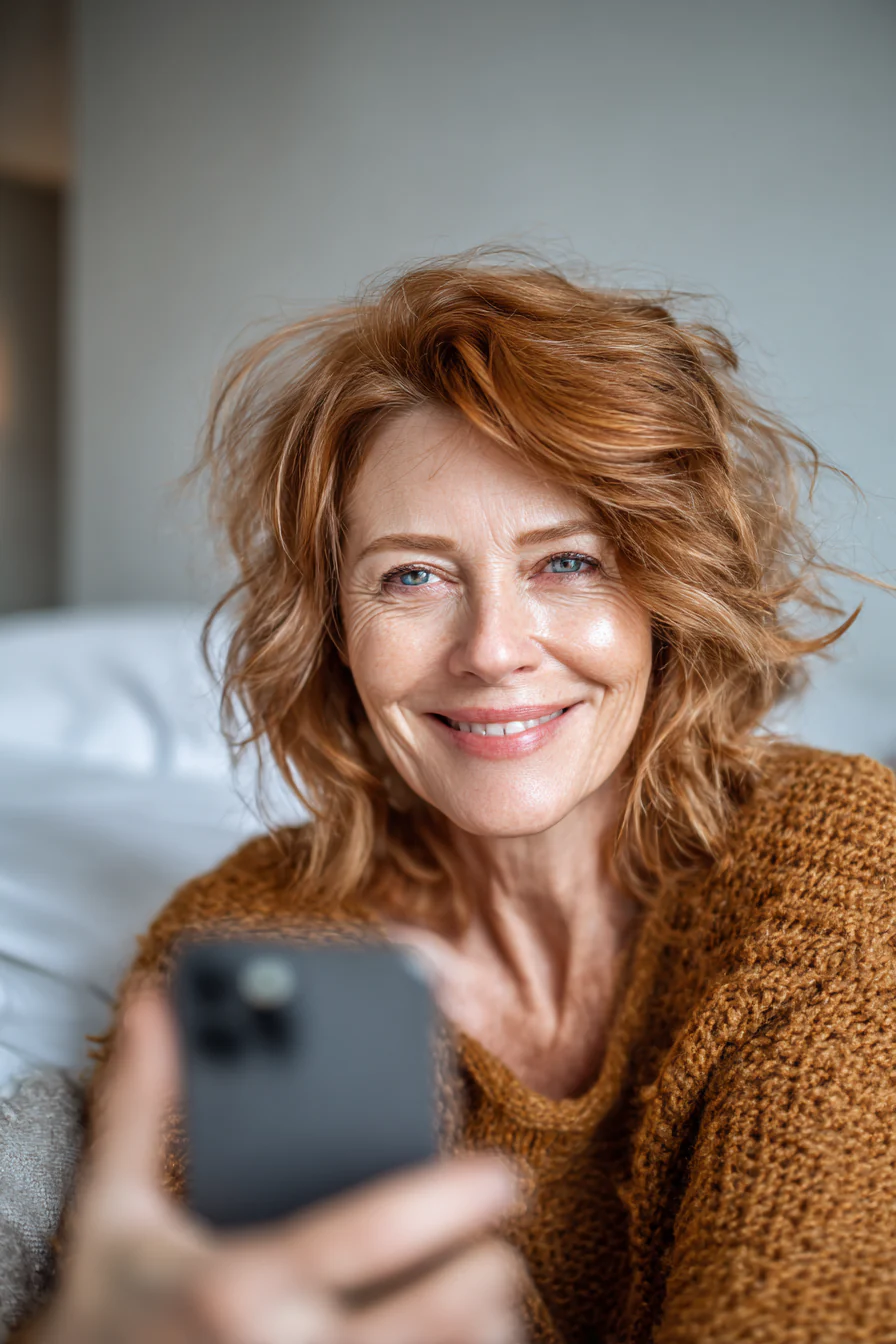 2. Warm Caramel Tousled Shag (Trendfrisuren für Frauen über 60) – Trendfrisuren für Frauen über 60