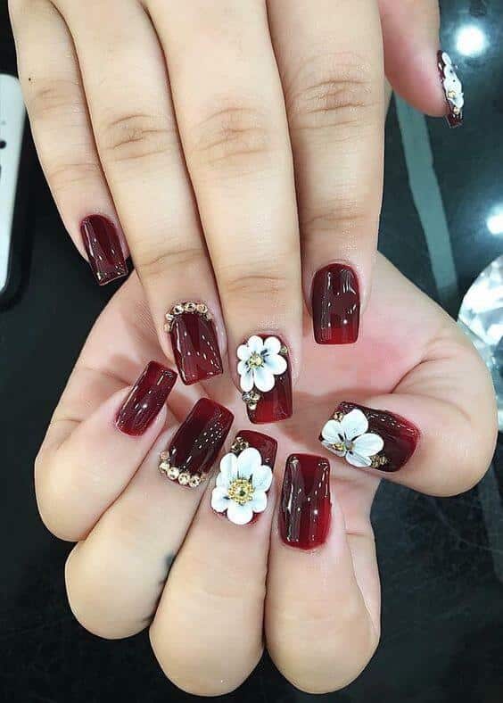 20 eingängige rote Nägel, die Sie das ganze Jahr über rocken können - 114