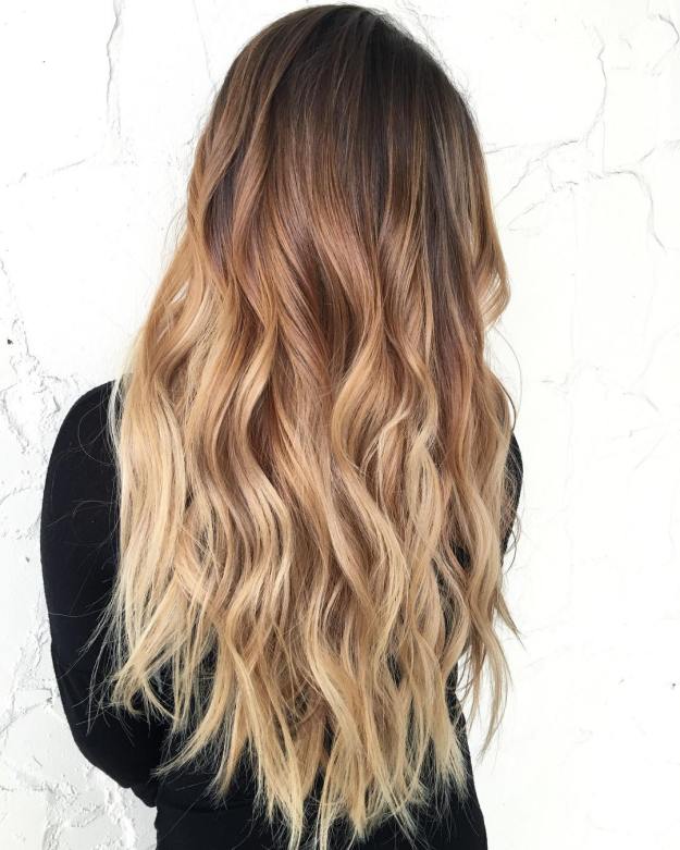 25 Beste Ombre Haarfarbe Ideen für blond, braune, rot und schwarze Haare Langbraun bis blonde Ombre