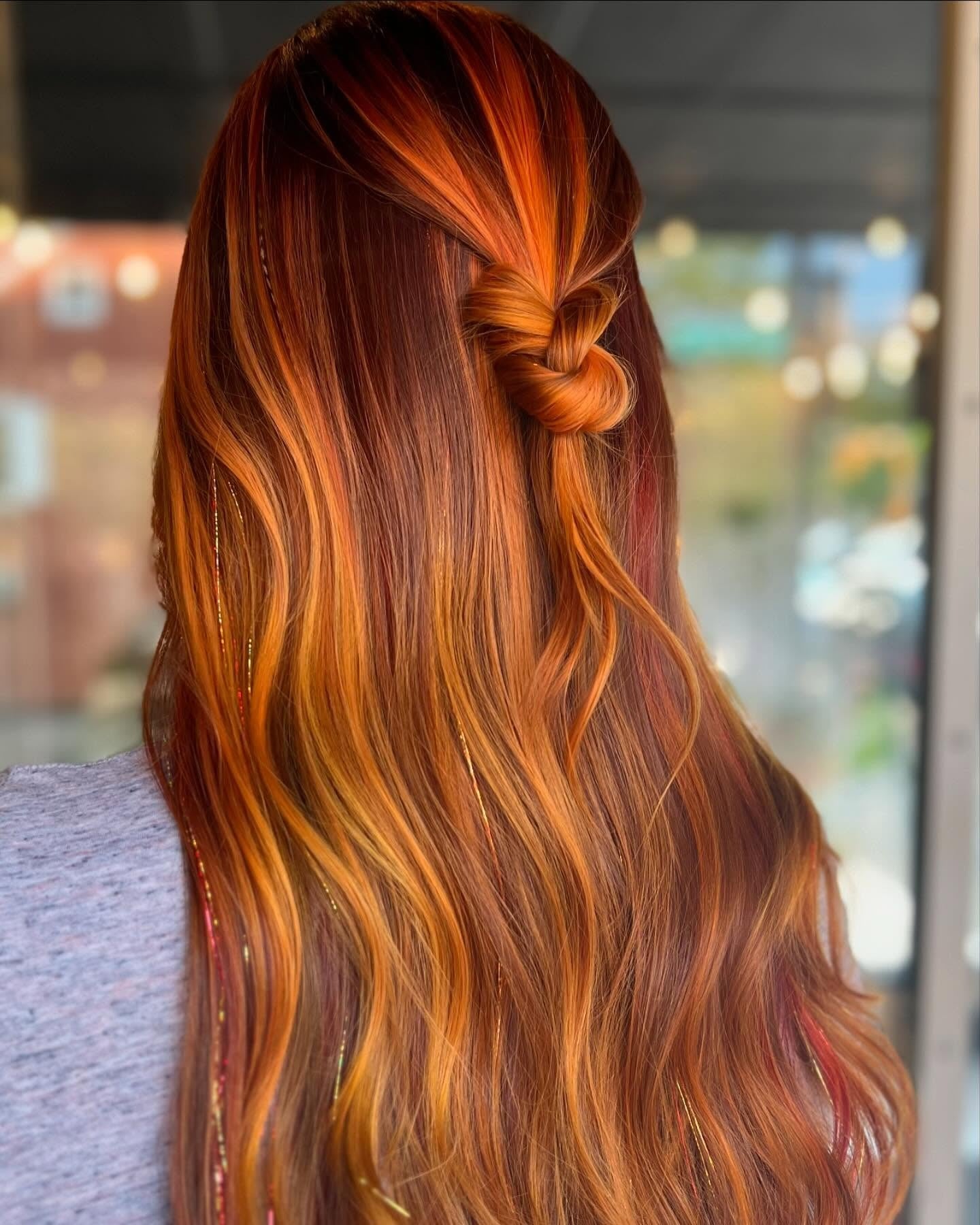 20. geflochtener Akzent in fettem Ingwer und Mahagoni -Mix (Ingwer Haarfarbe)