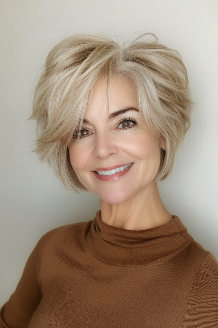 20. Short Tawny Blonde Shag (elegante kurze Frisuren für ältere Frauen) - Elegante kurze Frisuren für ältere Frauen