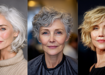 21 atemberaubende Kurzhaarfrisuren für Frauen über 50 mit dickem, welligem Haar
