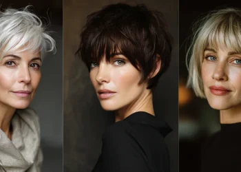 21 schicke Kurzhaarfrisuren für Frauen über 50 mit dickem Haar