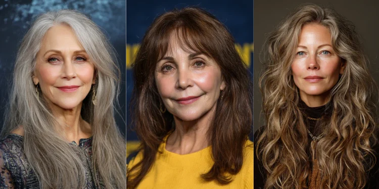 21 schicke lange Frisuren für Frauen über 60