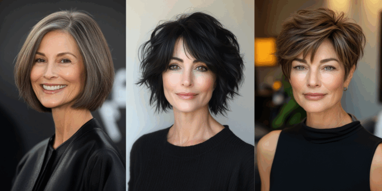 21 wunderschöne kurze Haarschnitte für ältere Frauen mit dickem Haar