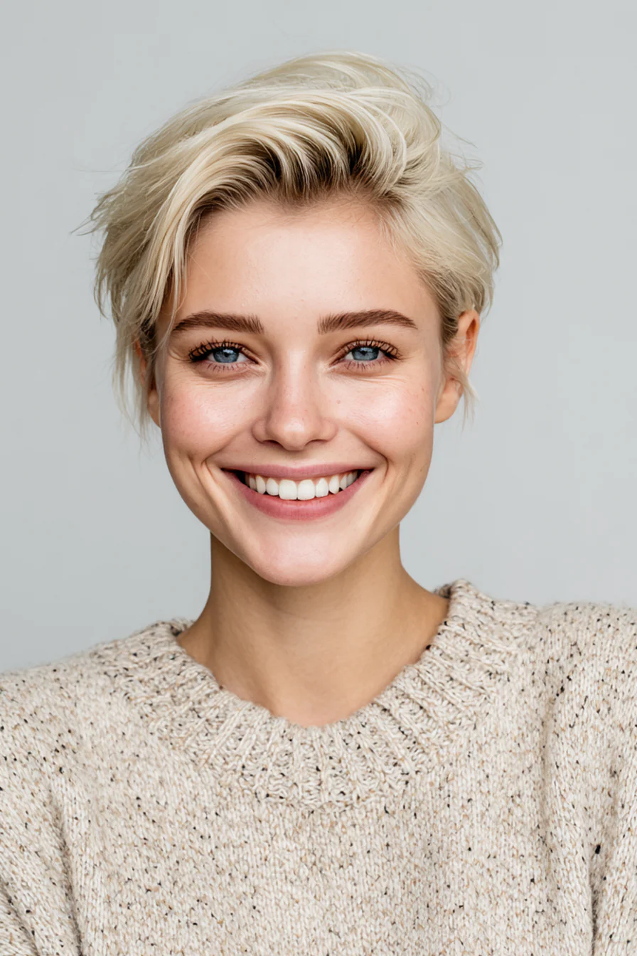 21. Abgerundeter blonder Schnitt (kurze blonde Frisuren) – Kurze blonde Frisuren