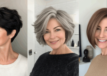 22 schicke kurze Frisuren für Frauen über 60 mit dicken Haaren