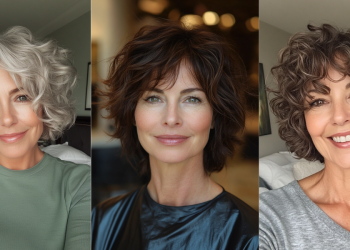 23 Haarschnitte für ältere Frauen mit welligen Haaren