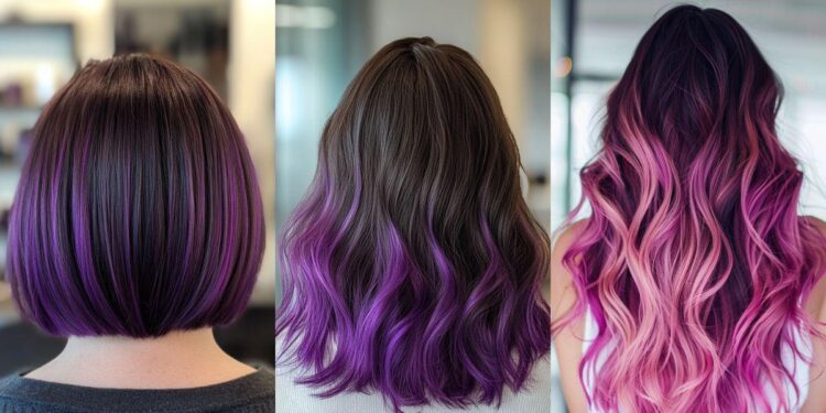 27 atemberaubende lila Ombre Haarfarbe Ideen für 2025