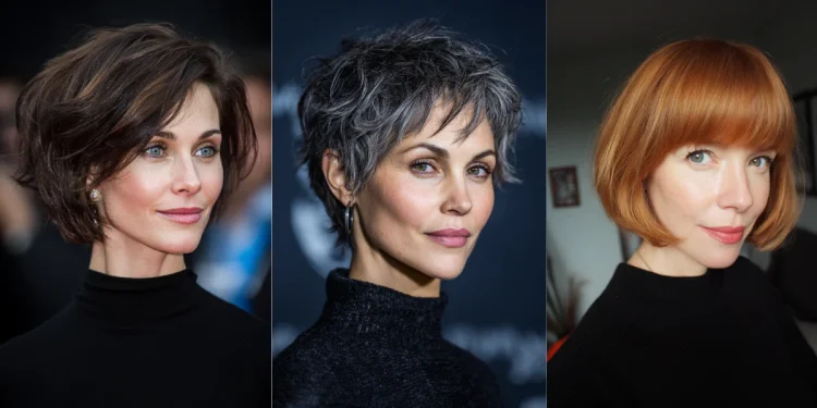 23 atemberaubende Kurzhaarfrisuren für Frauen über 40 mit dünnem Haar 2025