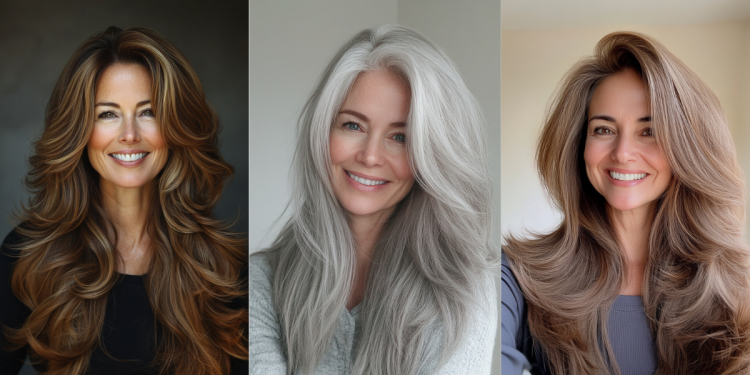 23 atemberaubende lang geschichtete Haarschnitte für ältere Frauen