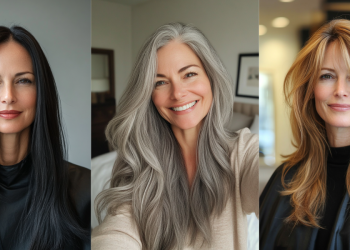 23 schicke lange Frisuren für Frauen über 50 mit dünnem Haar