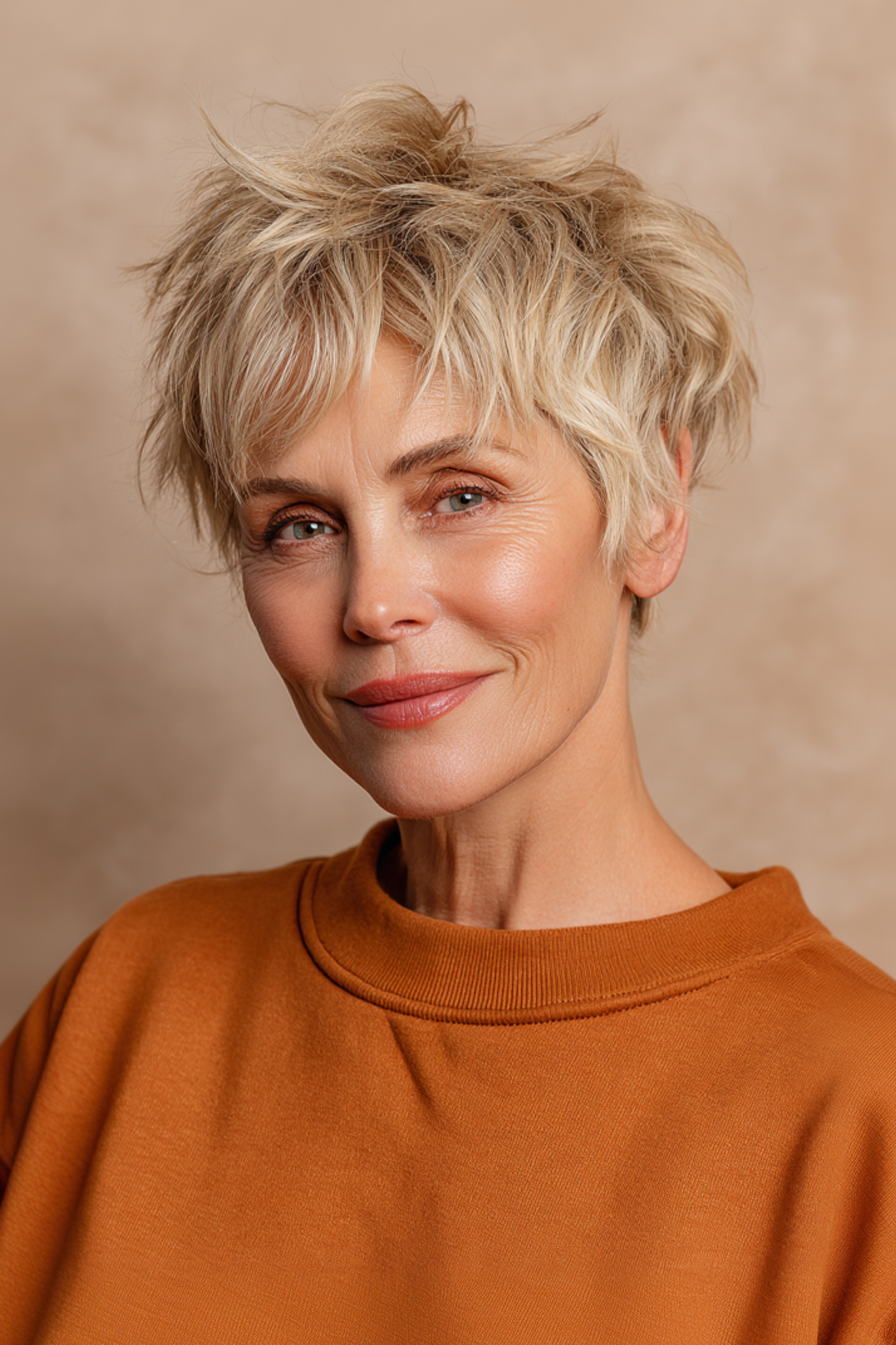 23. Goldene Honigschichternte (Herbsthaarschnitte für Frauen über 50) - Herbsthaarschnitte für Frauen über 50