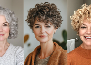 24 Chic Curly Pixie -Haarschnitte für Frauen über 60