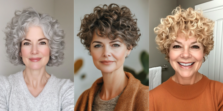 24 Chic Curly Pixie -Haarschnitte für Frauen über 60