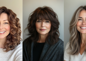 24 atemberaubende brünette Frisuren für Frauen über 50