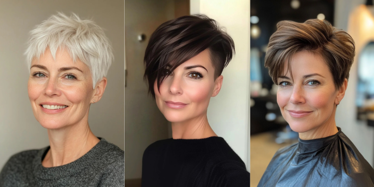 24 atemberaubende kurze Unterschnitte Frisuren für Frauen über 50