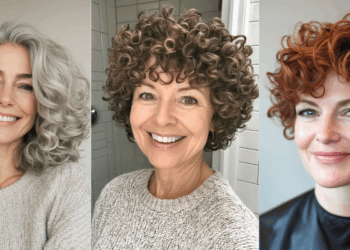 24 schicke Haarschnitte für Frauen über 50 mit lockigem Haar
