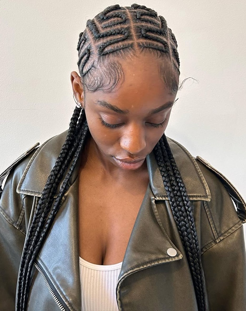 Trendiger Feed im Flechtenstil