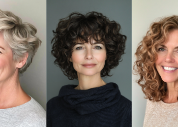 24 wunderschöne Haarschnitte für ältere Frauen mit lockigem Haar