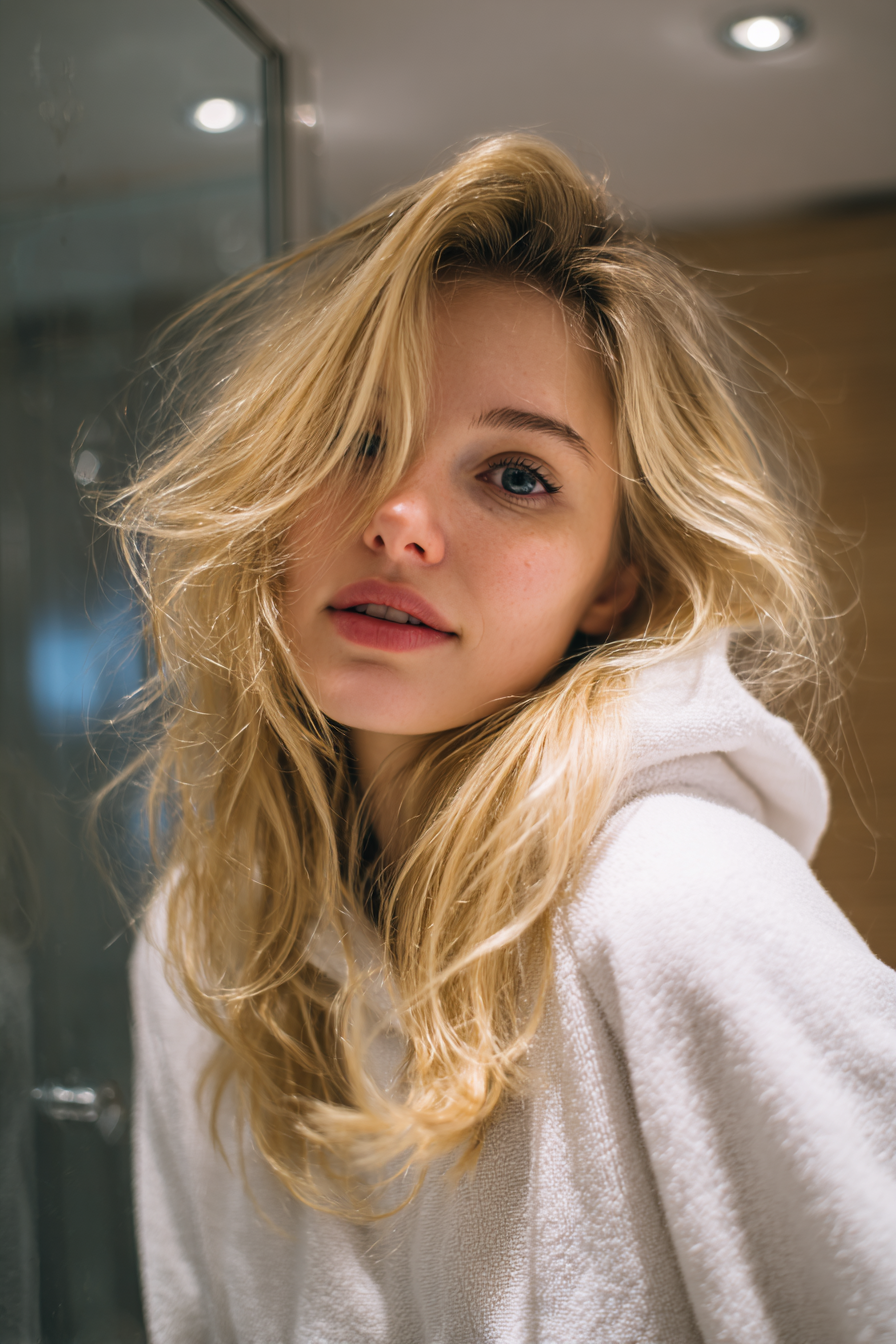 24. Gedrehte Schichten mit goldenen Blonden (geschichtete Frisuren) - Geschichtende Frisuren