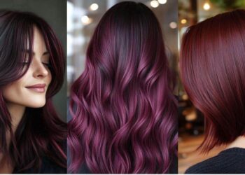 26 Burgund Balayage Haarfarben Ideen für einen coolen rötlichen Farbton