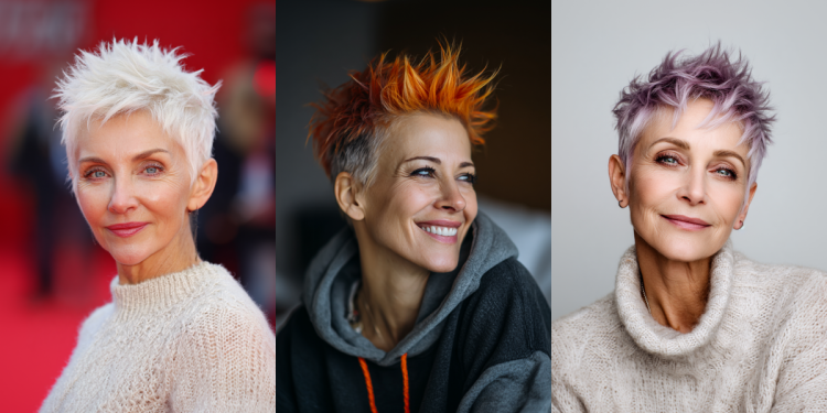 25+ Chic Stachelfrisuren für Frauen über 50 im Jahr 2025