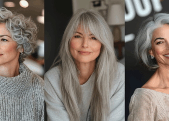 25+ alterswidrige Frisuren für ältere Frauen mit grauem Haar im Jahr 2025