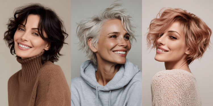 25+ alterswierige kurze Frisuren für Frauen über 50 mit welligen Haaren 2025