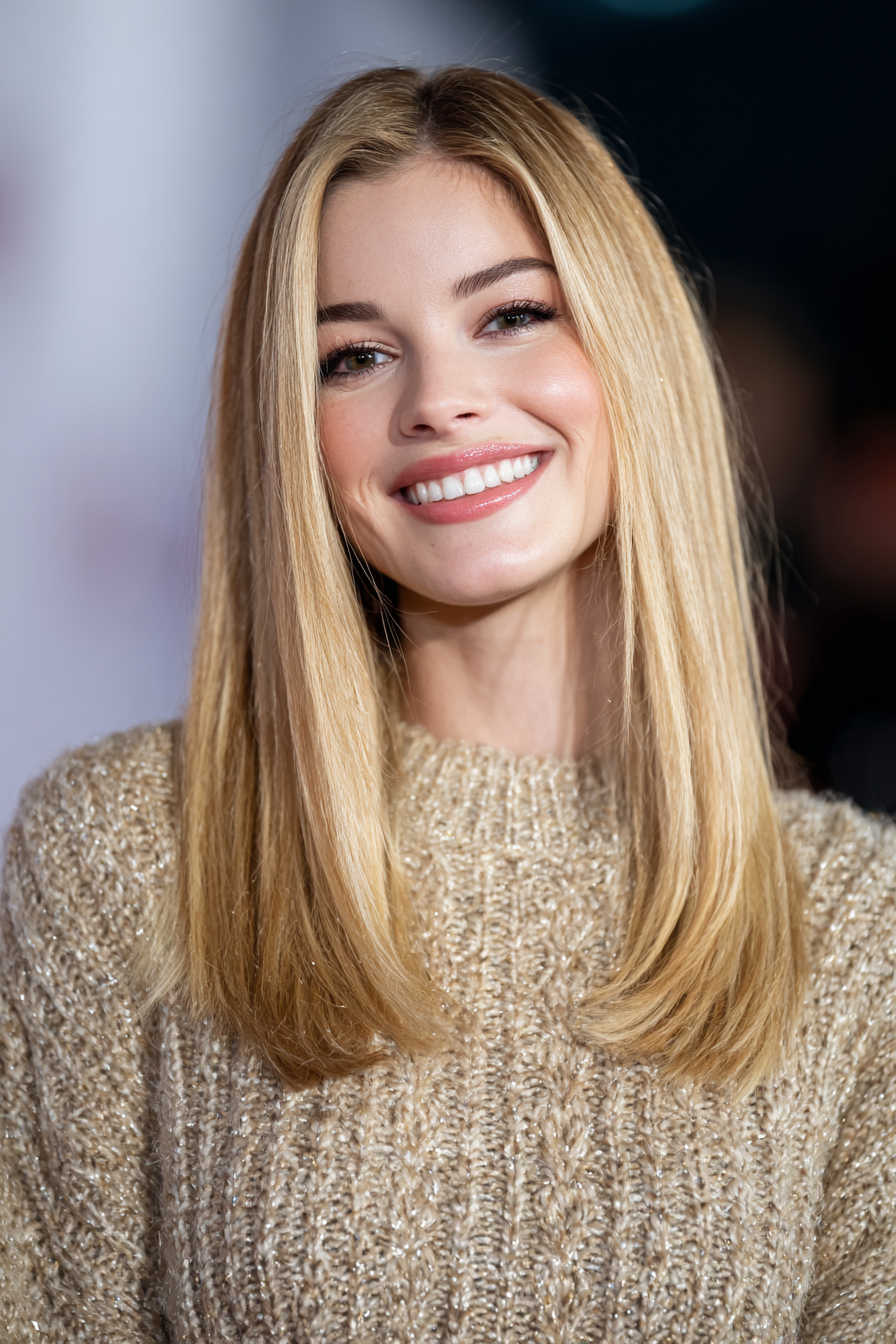 25. Goldener Honig Straight Long Cut (alte Geldhaarschnitte) - Alte Geldhaarschnitte