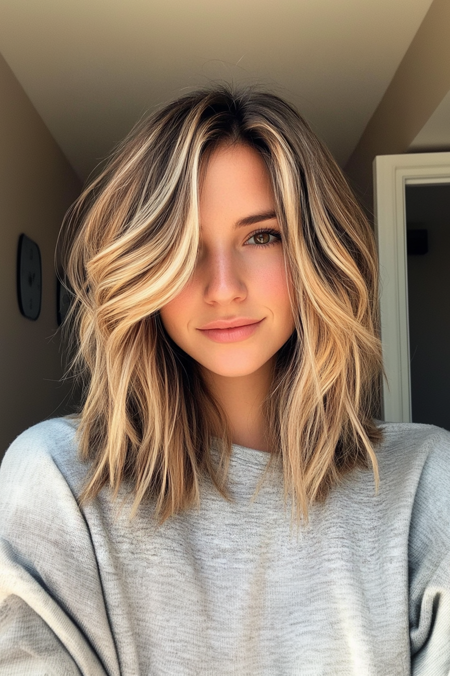 26. LAGED -LOB mit Eisbalayage (Colarbone Länge Haarschnitte) - Hackerkrankungen Colarbone Längenhaarschnitte