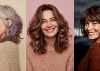 27 mittelgroße Frisuren mit mittlerer Länge für ältere Frauen mit welligem Haar im Jahr 2025