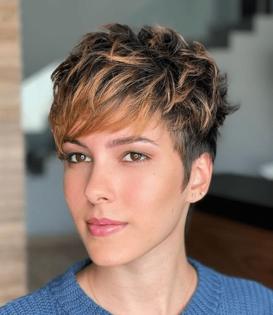 3. Strukturierter abgehackter Pixie