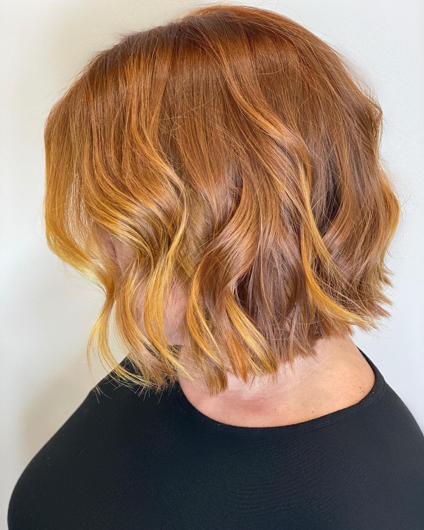 3. Copper Sunrise Choppy Bob (Choppy Bob Frisuren)