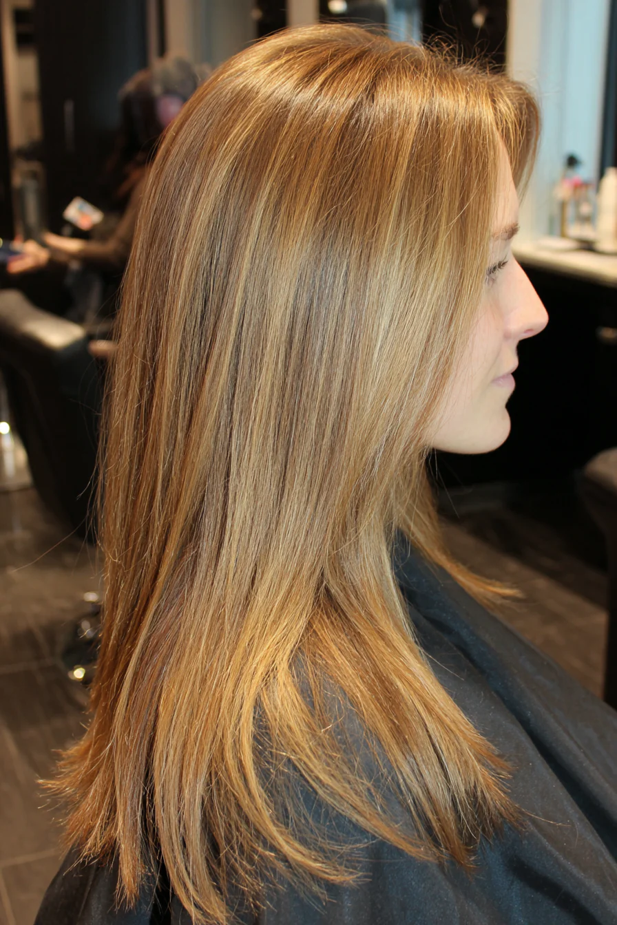3. Schmutzige blonde Mikroschichten (gerade Grunge-Frisuren) – gerade Grunge-Frisuren
