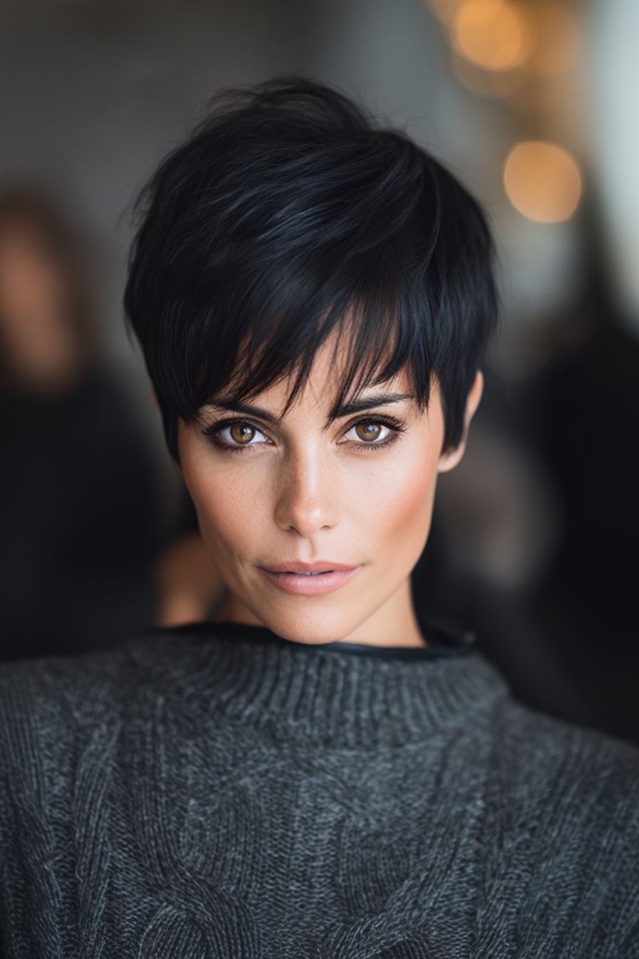 3. Midnight Crop (Pixie -Frisuren für Frauen über 40) - Pixie -Frisuren für Frauen über 40