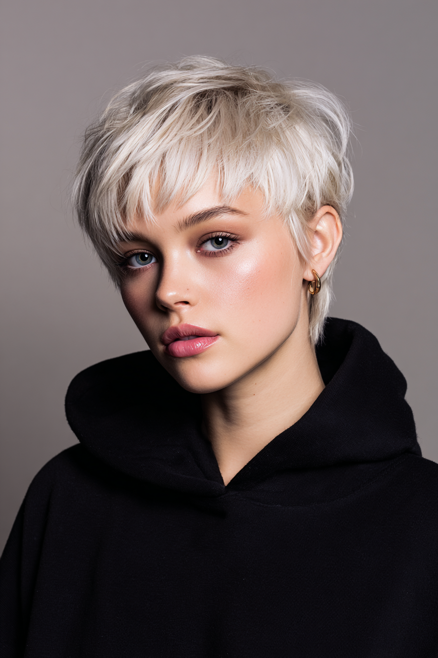 3. Pixie geschnitten mit Platinblond (jugendliche Frisuren) - jugendliche Frisuren